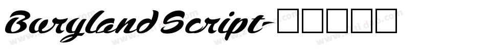 Buryland Script字体转换
